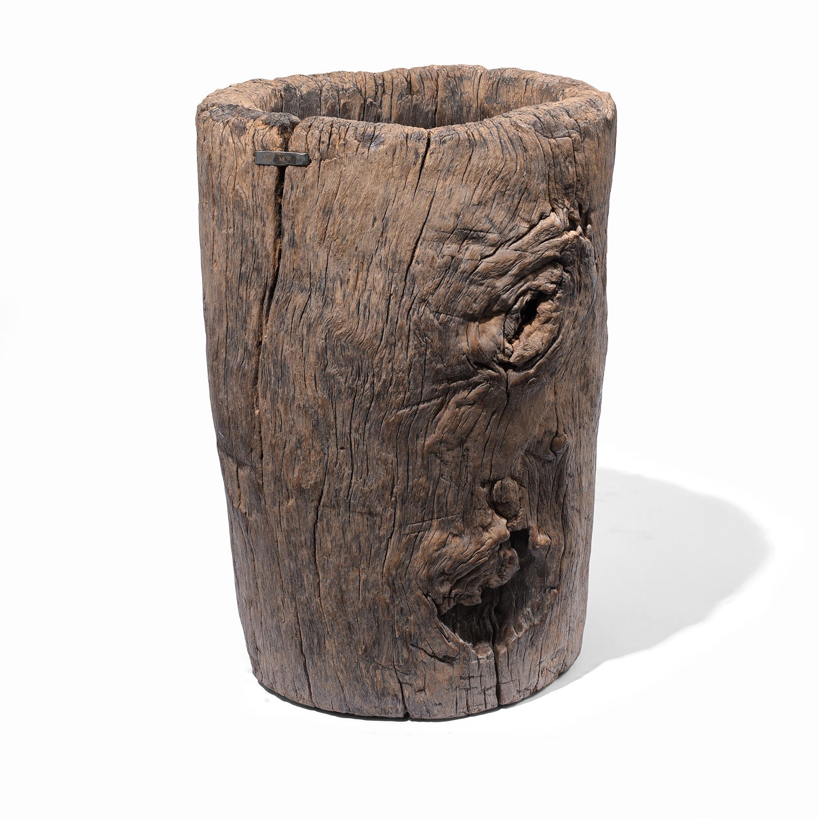 Oak Pepper Mortar from South China – 19th Century