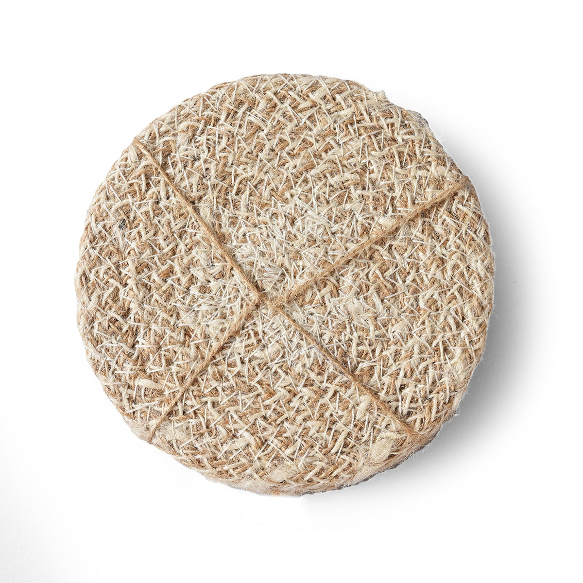 Woven Jute Coasters (Set of 4)
