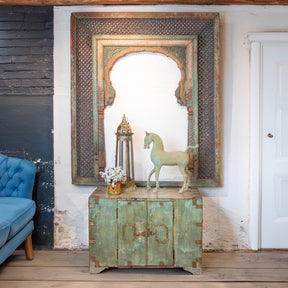 Painted Moroccan Style Storm Lantern