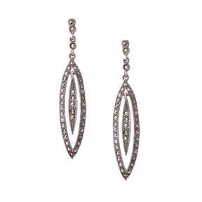 Silver & Marcasite Stud Earrings From Rajasthan