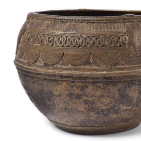 Dhokra Work Rice Measure From Orissa - Early 20Th Century
