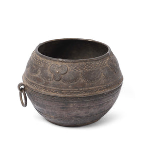 Dhokra Work Rice Measure From Orissa - Early 20Th Century