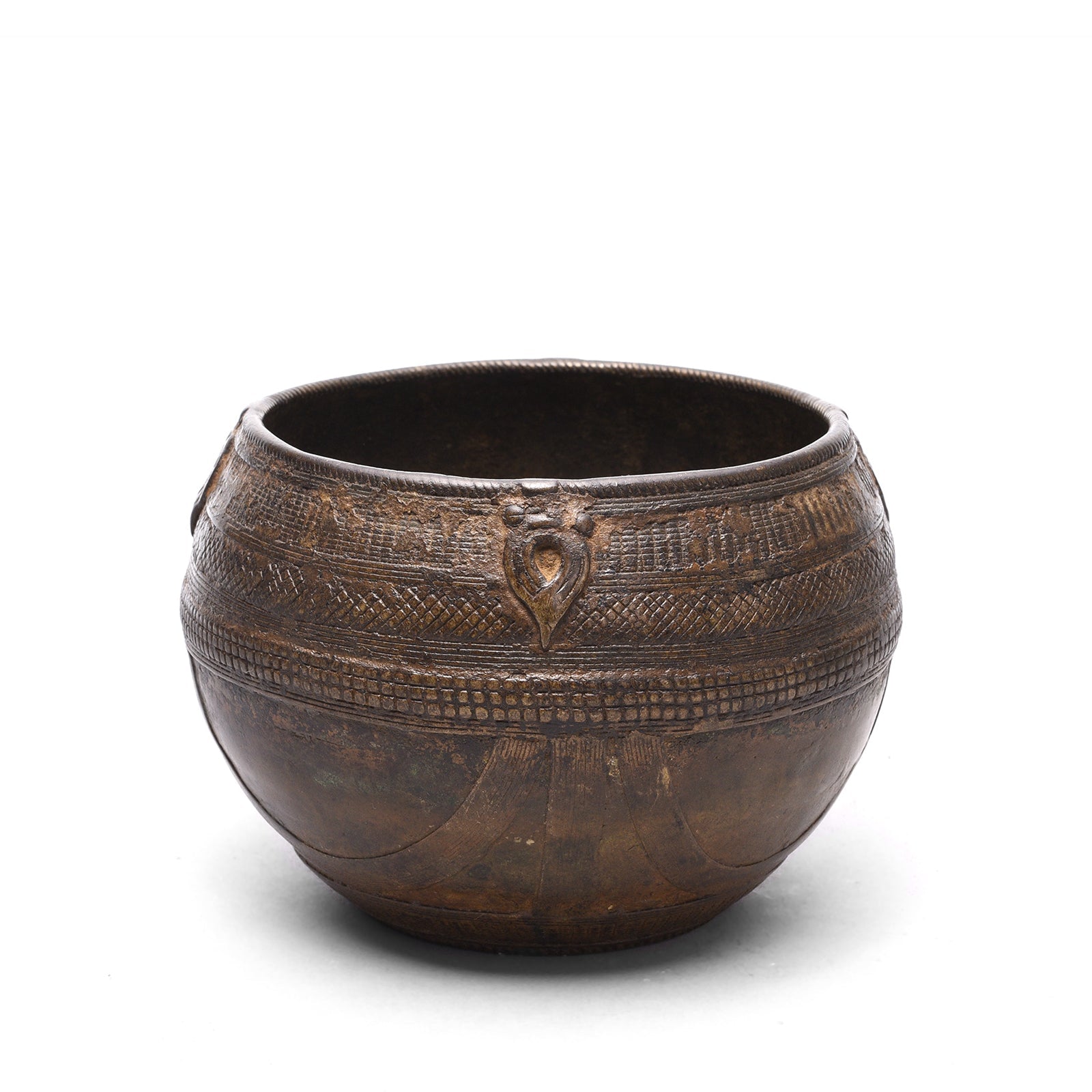 Indian Brass Rice Measure From Orissa - Early 20thC