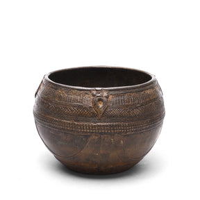 Indian Brass Rice Measure From Orissa - Early 20thC