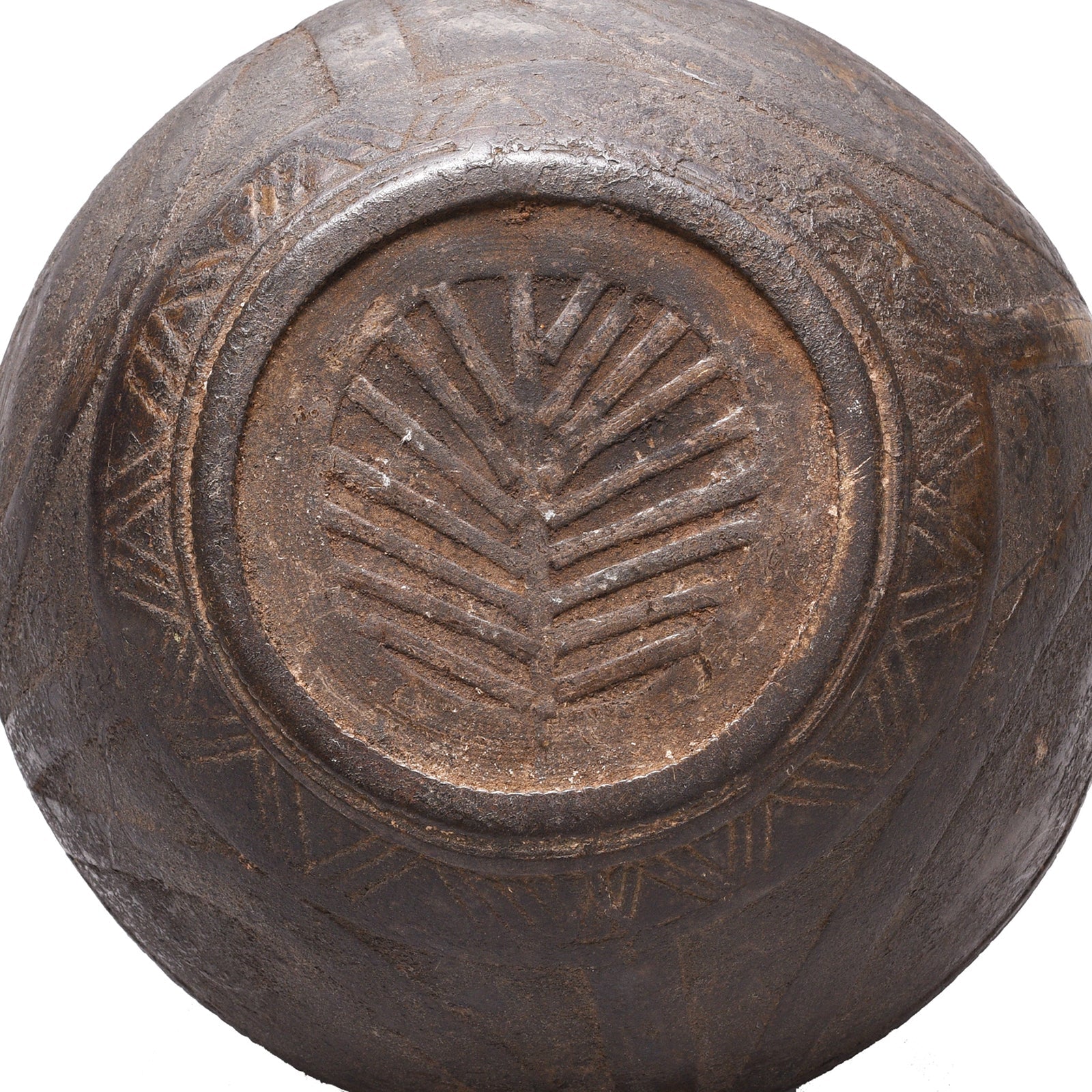 Indian Brass Rice Measure From Orissa - Early 20th Century