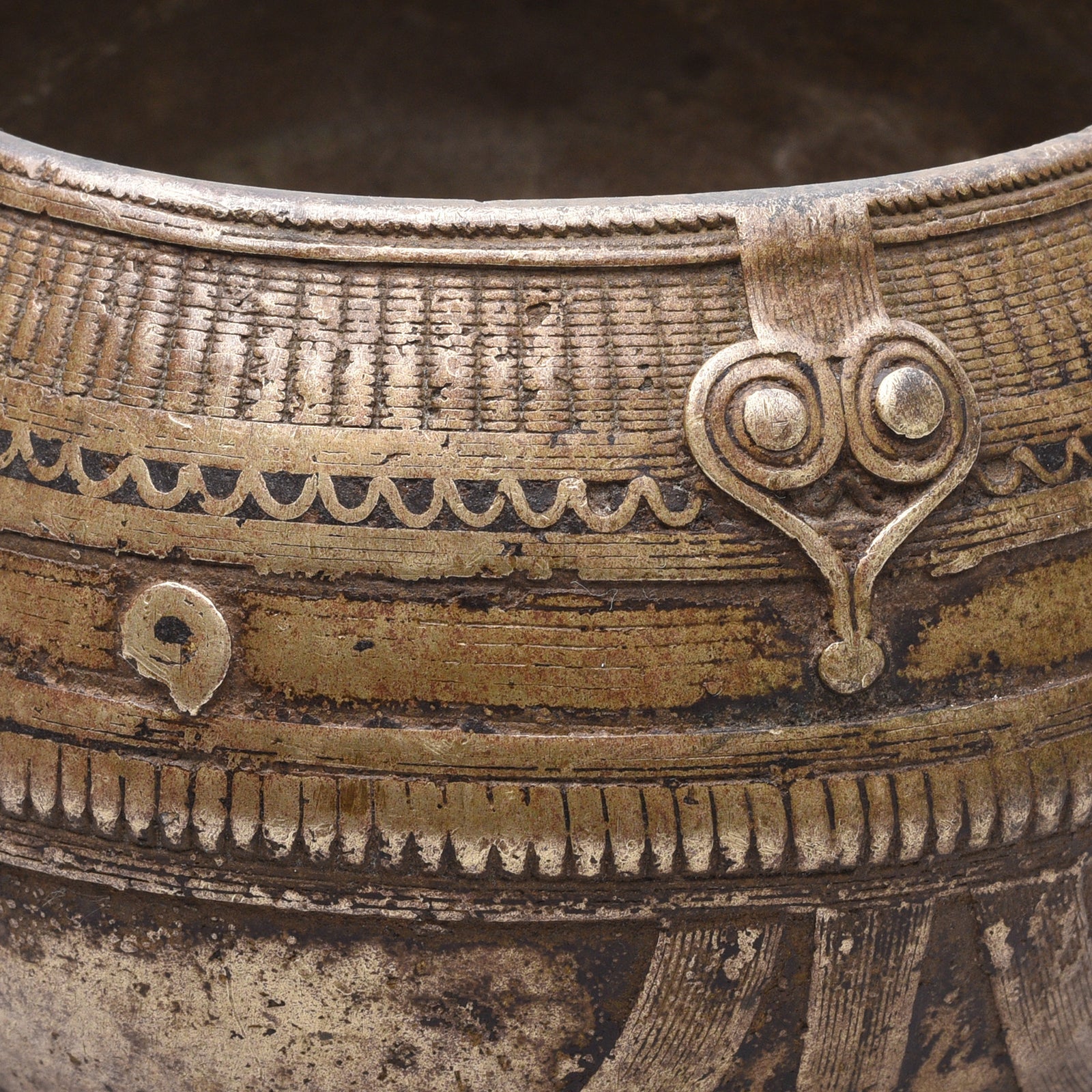 Indian Brass Rice Measure From Orissa - Early 20thC