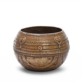 Indian Brass Rice Measure From Orissa - Early 20thC