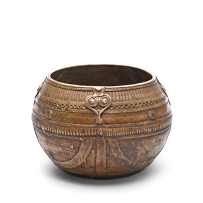 Indian Brass Rice Measure From Orissa - Early 20thC