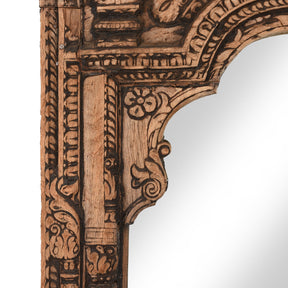 Carved Rosewood Window Mirror From Hyderabad - 18thC