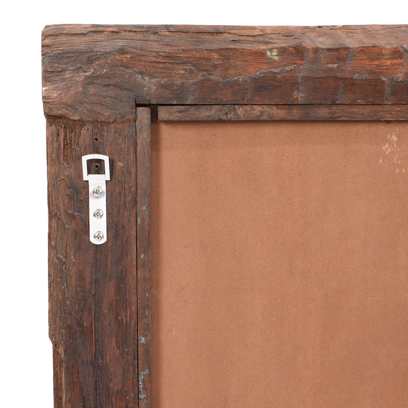 Old Indian Window Mirror From Shekhawati - 19thC (50 x 80cm)