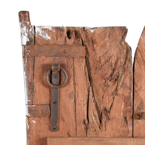 Painted Mica Indian Window Shutter From Rajasthan - 18thC