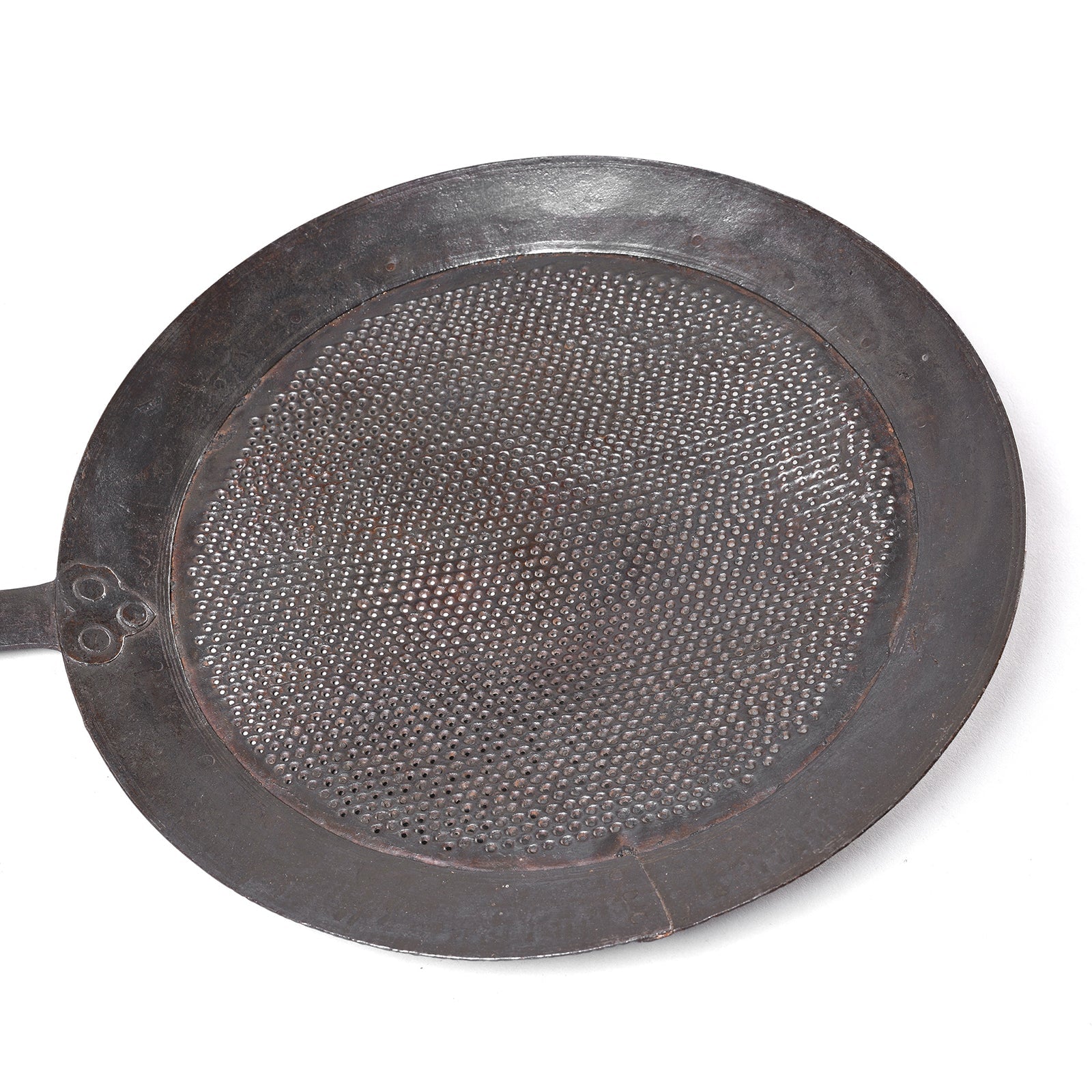 Old Iron Strainer Spoon From Rajasthan - Circa 1920
