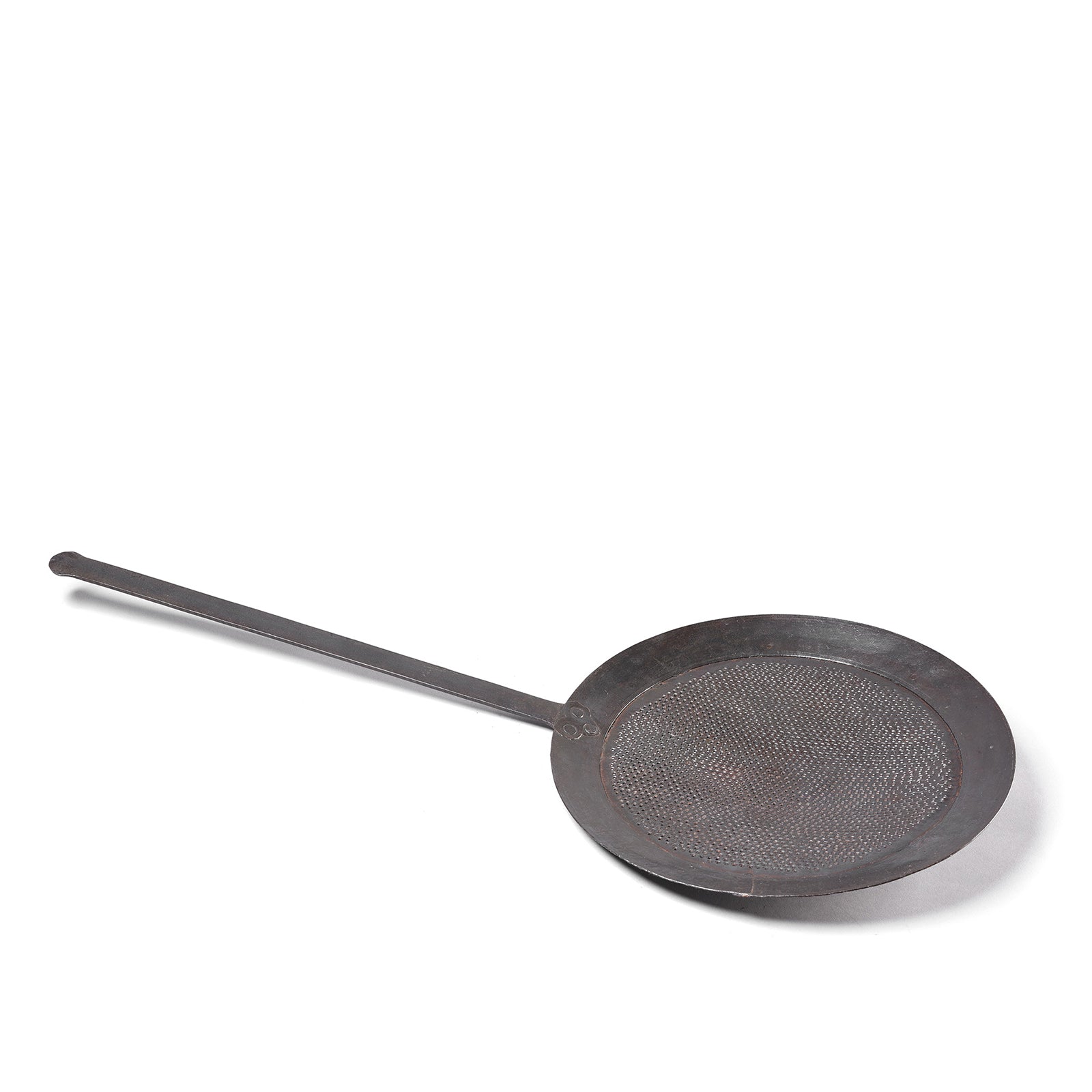 Old Iron Strainer Spoon From Rajasthan - Circa 1920