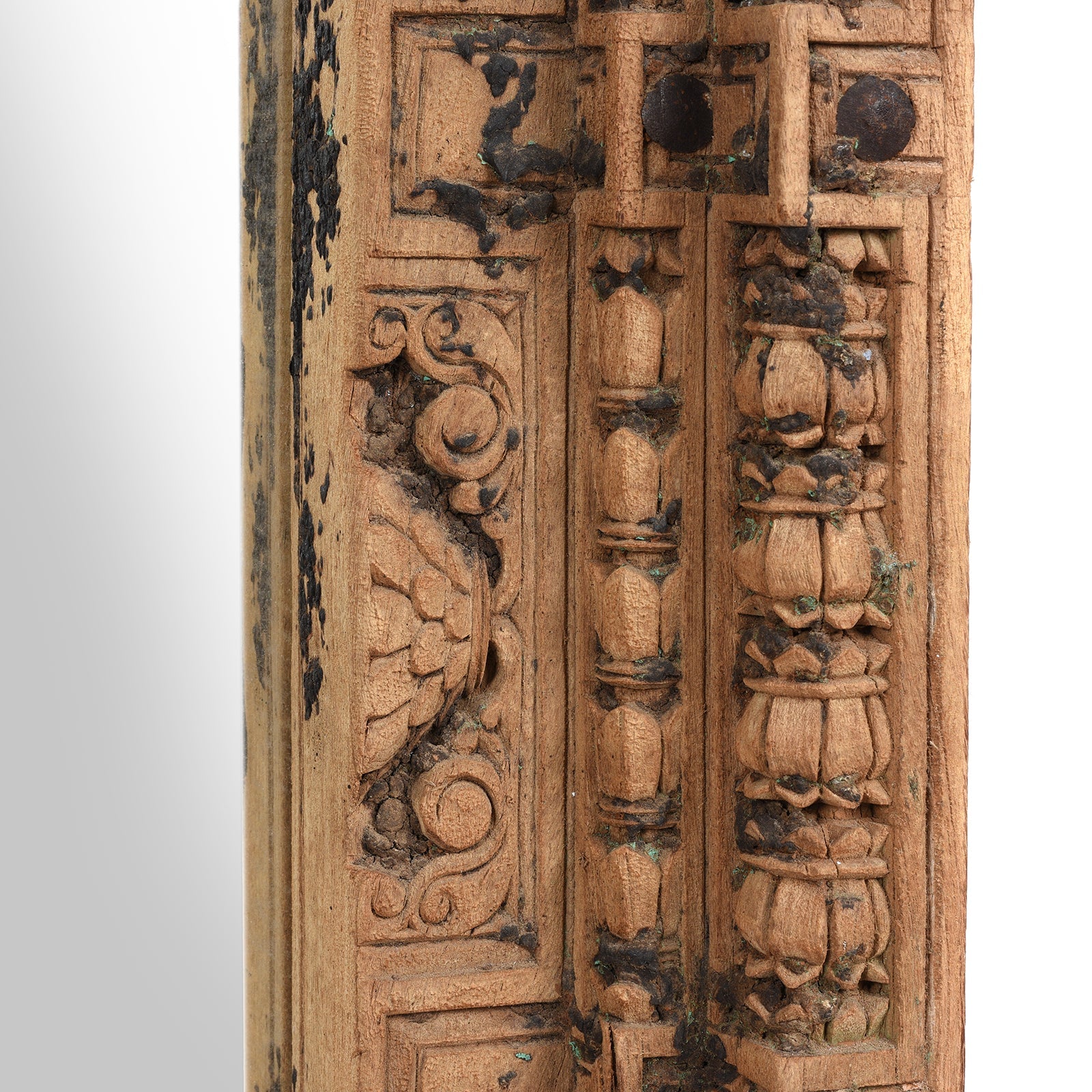 Mirror Made From An Old Door From Nagaur - 19thC (108 x 195cm)
