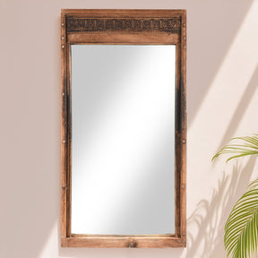Old Roheda Window Mirror From Bikaner - 19th Century