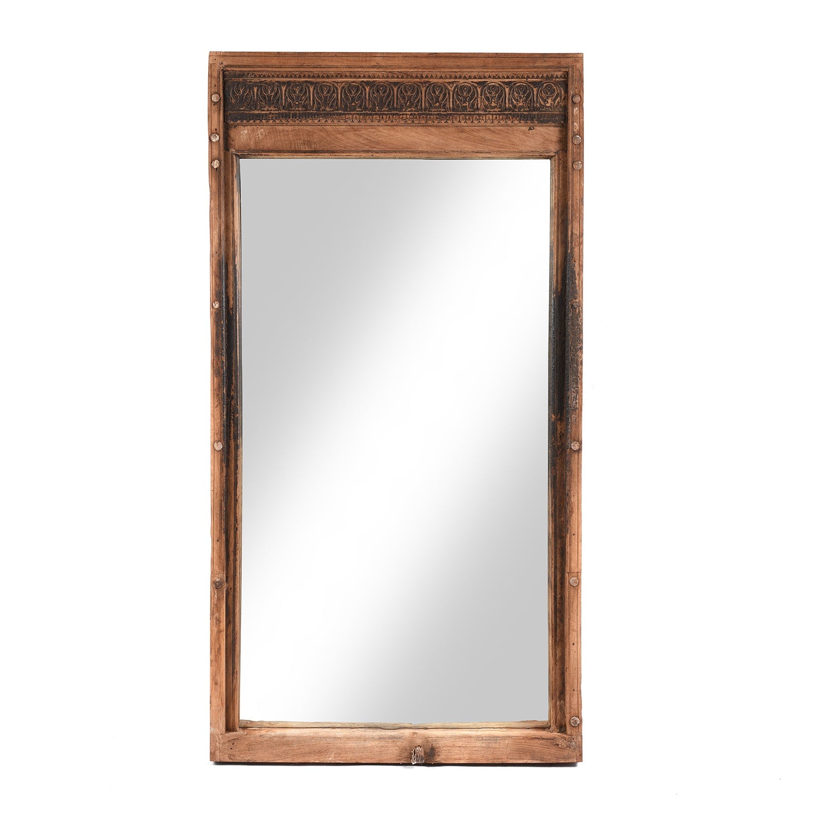 Old Roheda Window Mirror From Bikaner - 19th Century