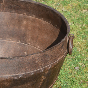 Iron Indian Planter From Rajasthan - 19thC