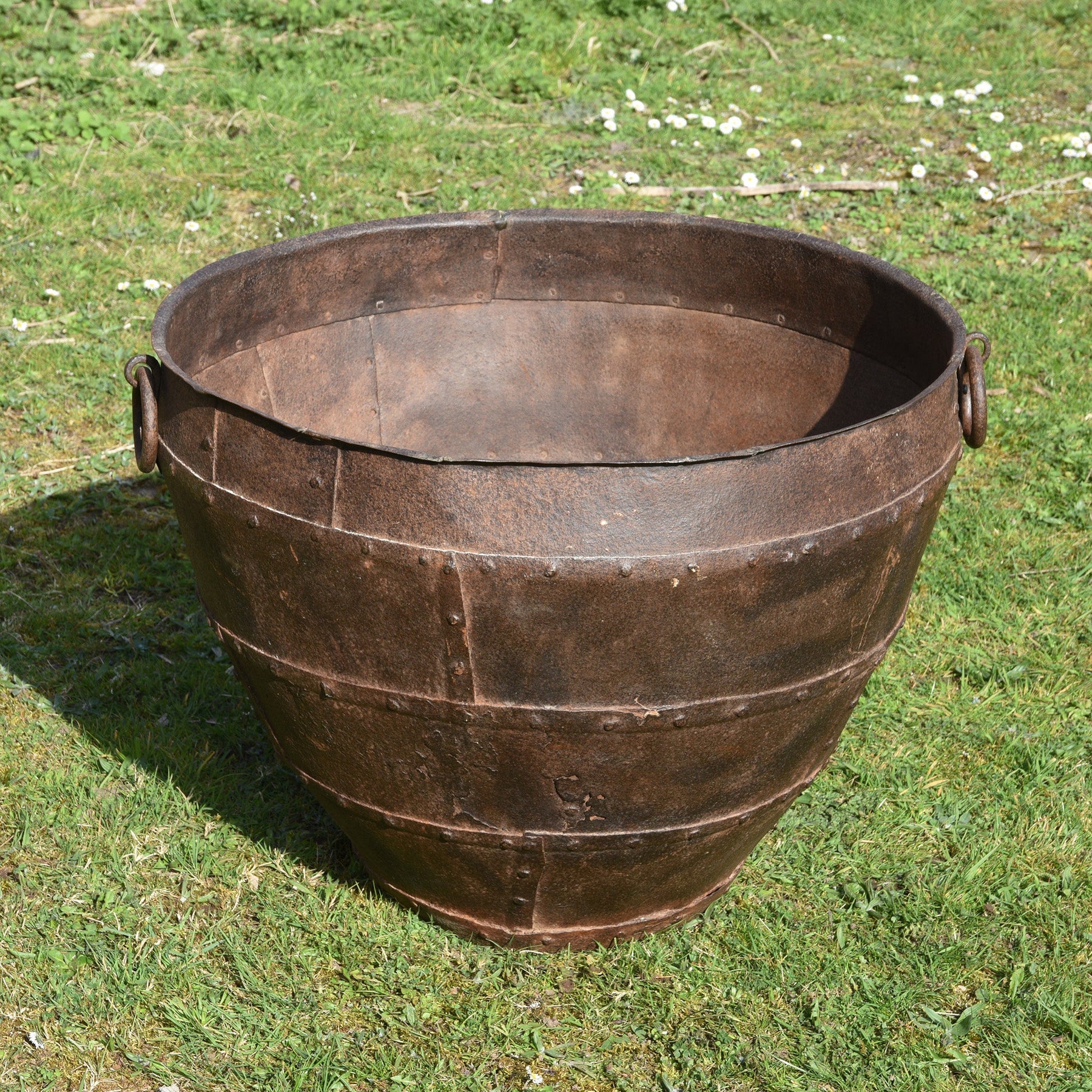 Iron Indian Planter From Rajasthan - 19thC