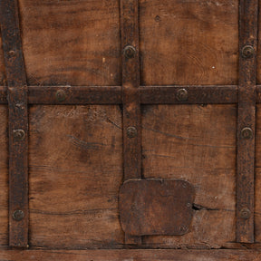 Brass Bound Indian "Pithara" Chest From Gujarat - 19thC