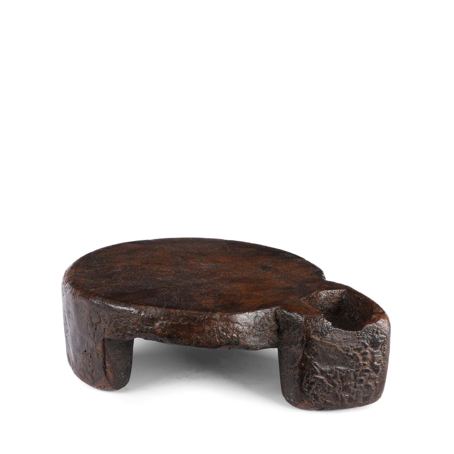 Old Indian Chapatti Board From Banswara Tribal Area - 19Thc