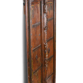 Painted Window Shutter From Bikaner - 19th Century