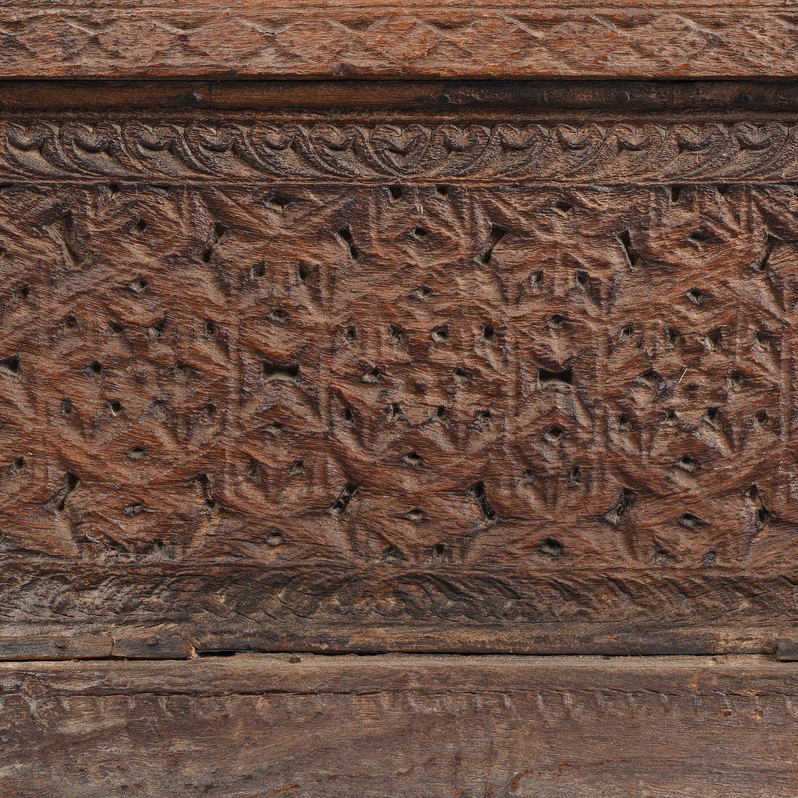 Old Indian Window Mirror From Shekhawati - 19thC (50 x 80cm)