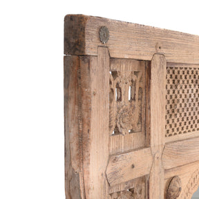 Carved Indian Mirror Made From 19thC Window From Hyderabad - 19th Century