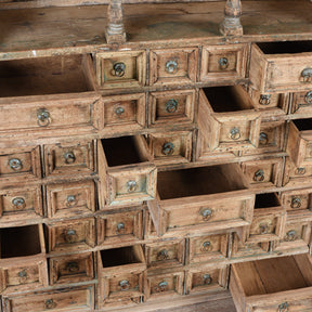 Teak Apothecary Chest From Kerala - 19thC
