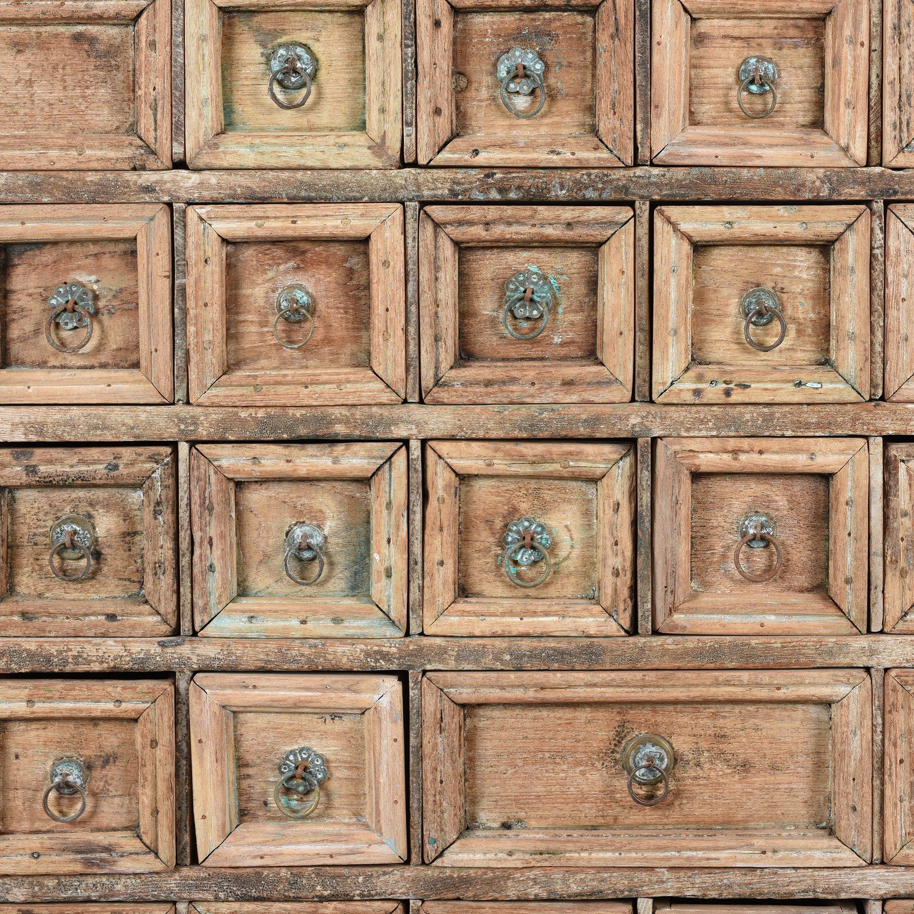 Teak Apothecary Chest From Kerala - 19thC