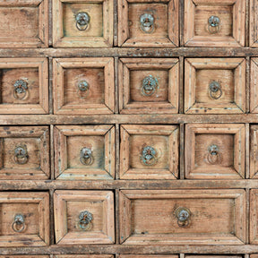 Teak Apothecary Chest From Kerala - 19thC