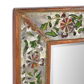 Indian Reverse Glass Mirror - Ca 1920'S