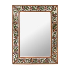 Indian Reverse Glass Mirror - Ca 1920'S