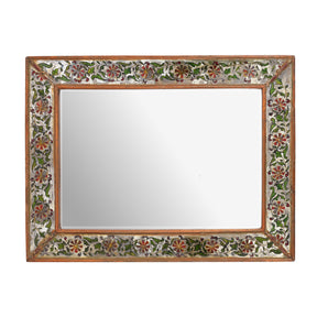 Indian Reverse Glass Mirror - Ca 1920'S