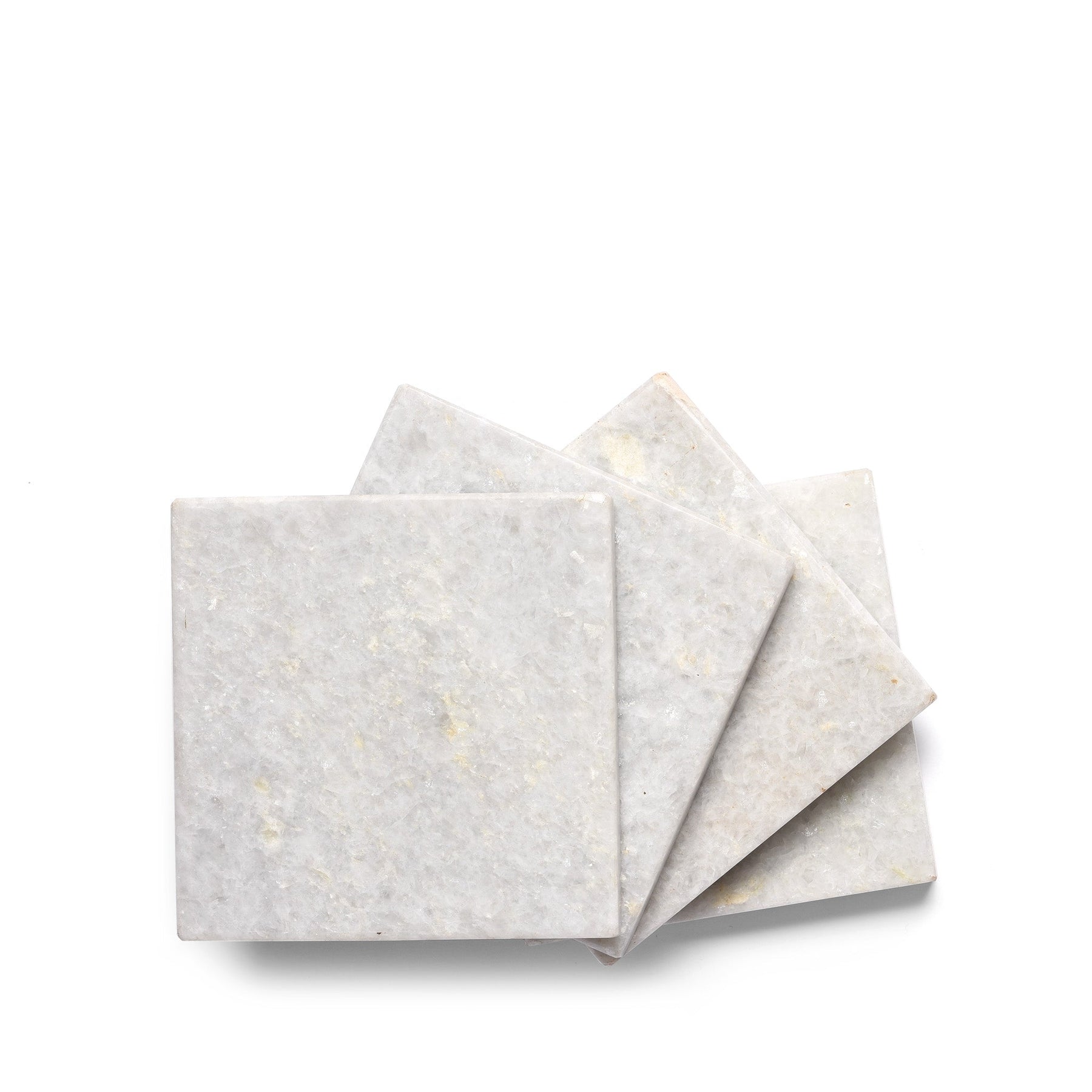 White Marble Coasters (Set Of 4)