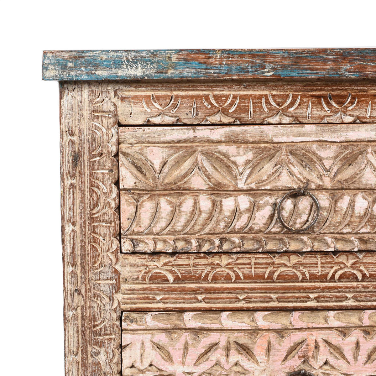 4 Drawer Bedside Cabinet Made From Reclaimed Teak