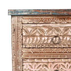 4 Drawer Bedside Cabinet Made From Reclaimed Teak