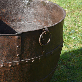 Iron Indian Planter From Rajasthan - 19thC