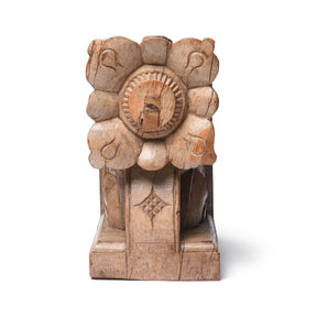Carved Teak Corbel From Maharashtra - 19thC