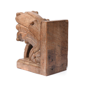 Carved Teak Corbel From Maharashtra - 19thC