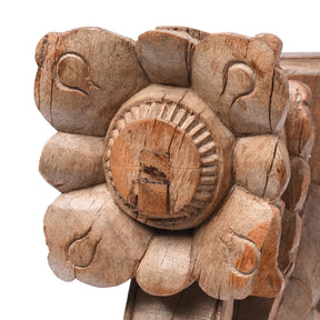 Carved Teak Corbel From Maharashtra - 19thC
