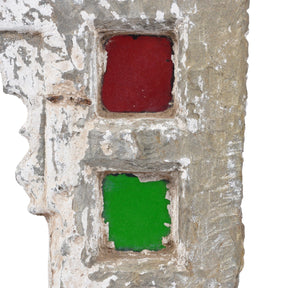 Stained Glass Window Panel From Dungarpur - 19th Century