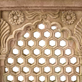Double Sided Stone Jali Panel From Rajasthan - 19th Century