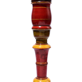 Lacquered Indian Candlestick Table Lamp