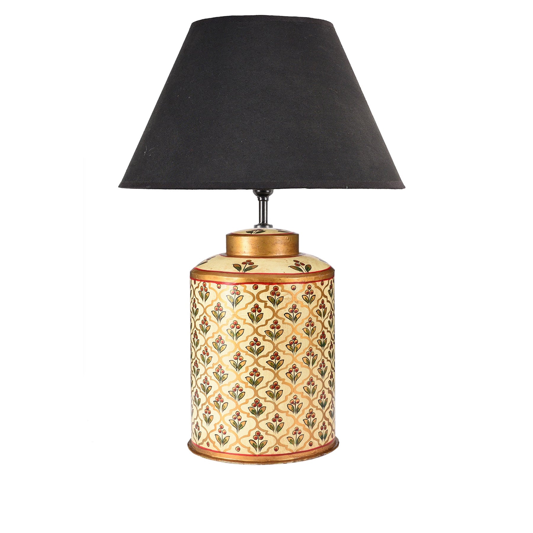 Indian Toleware Tea Caddy Lamp