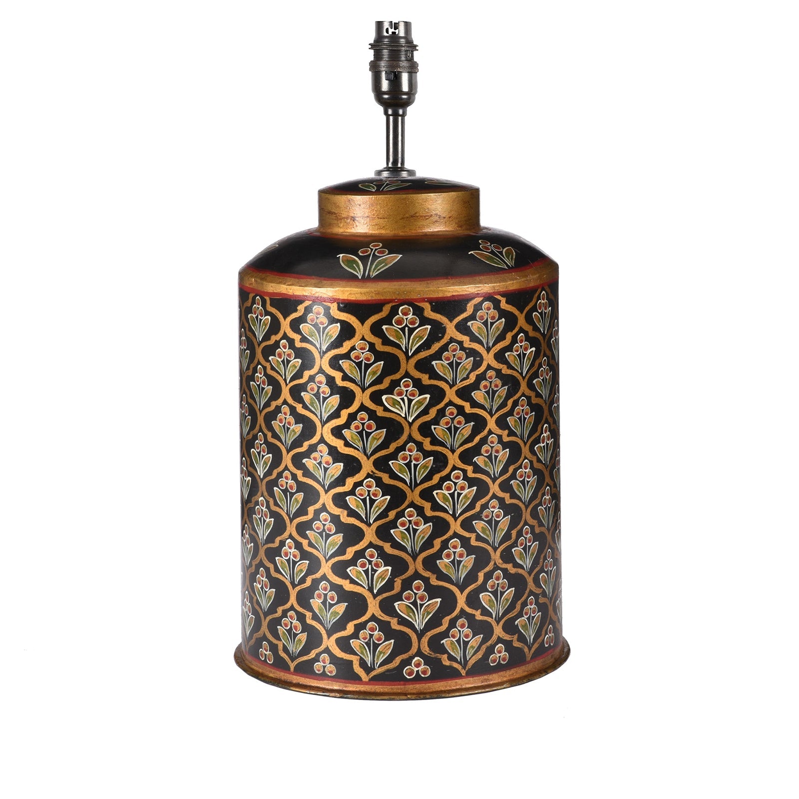 Indian Toleware Tea Caddy Lamp