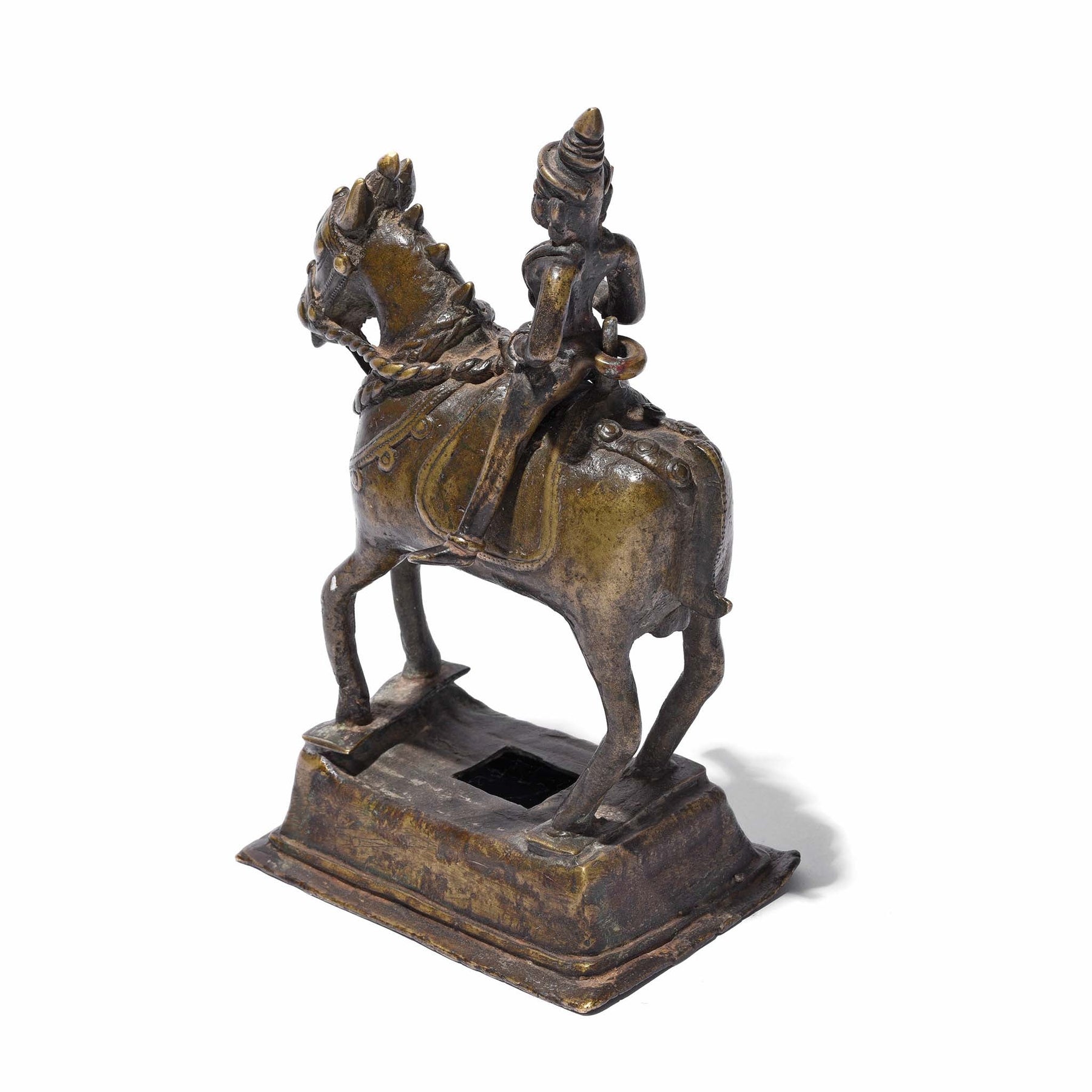 Bronze Khandoba Riding a Horse From Maharasthra - 18th Century