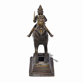 Bronze Khandoba Riding a Horse From Maharasthra - 18th Century
