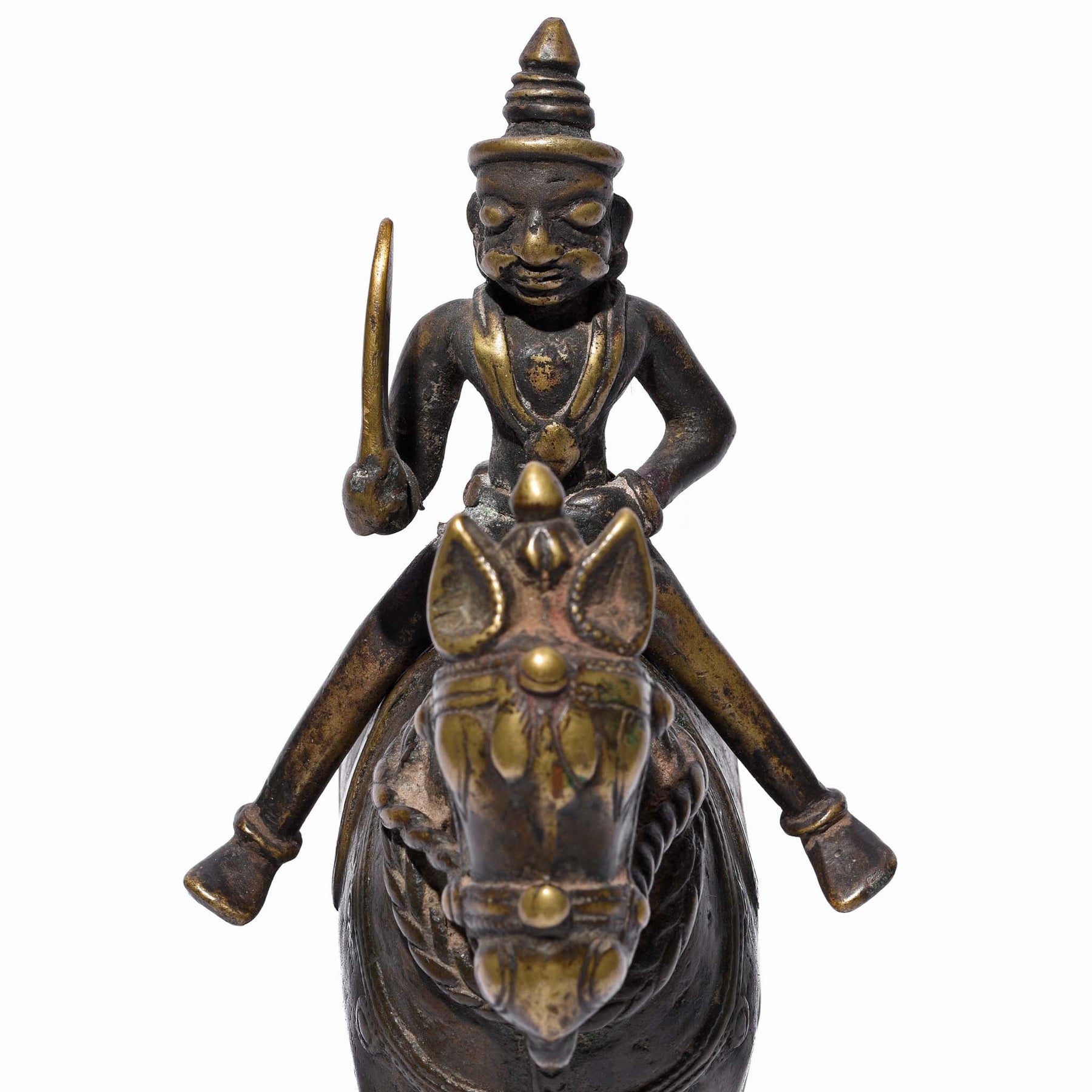 Bronze Khandoba Riding a Horse From Maharasthra - 18th Century