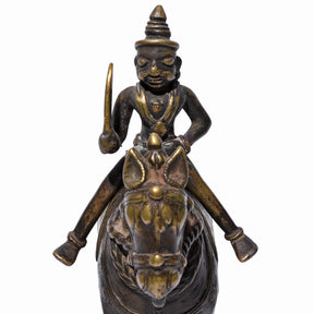 Bronze Khandoba Riding a Horse From Maharasthra - 18th Century