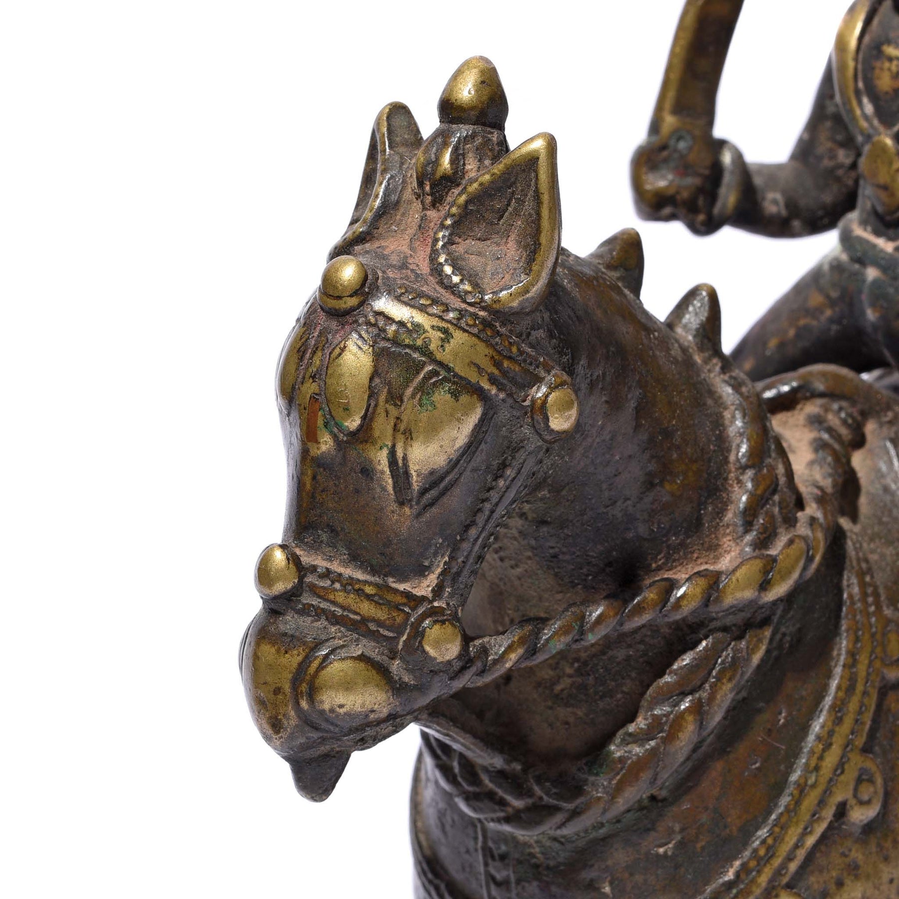 Bronze Khandoba Riding a Horse From Maharasthra - 18th Century